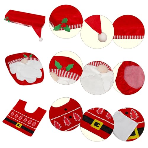 Juego de decoración de baño navideño ideal para regalar en estas fiestas 7