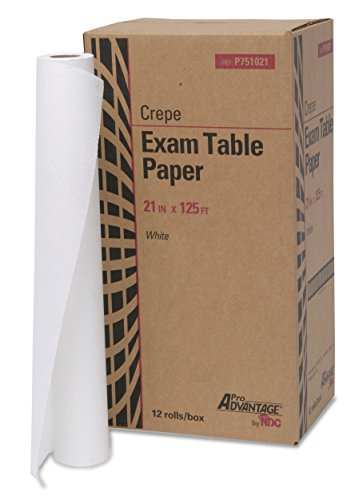 IMCO P751021 Pro Advantage Exam Table Paper Creped, (Pack of 12), White, 21