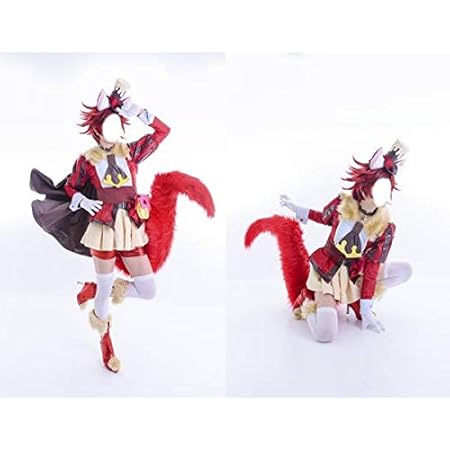 Amazon ノーブランド品 キラキラ プリキュアアラモード キュアショコラ コスプレ衣装 ウィッグ 髪飾り 尻尾靴下 靴カバー 付 コスプレ 仮装 通販