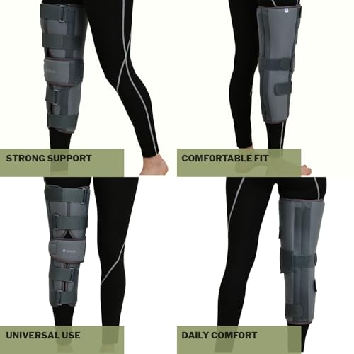 Image of ZEDAN Knee Immobilizer Brace for Knee Support | Knee stabilizer Brace for dislocation injuries, Ligament Tear | For Osteoarthritis of knee joint, Pain Relief, Joint Injury (UNIVERSAL SIZE)