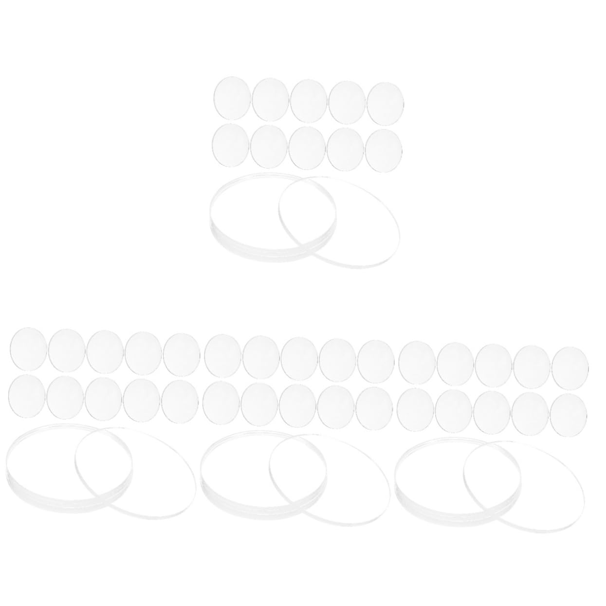 MAGICLULU 80pcs Transparent Acrylic Circle Discs Clear Acrylic Blanks for Crafts Model Making and Art Projects Thick