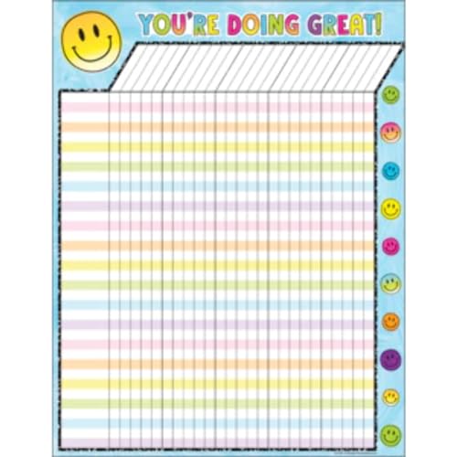 Brights 4Ever Incentive Chart avec grille grand format aux couleurs vives et durables