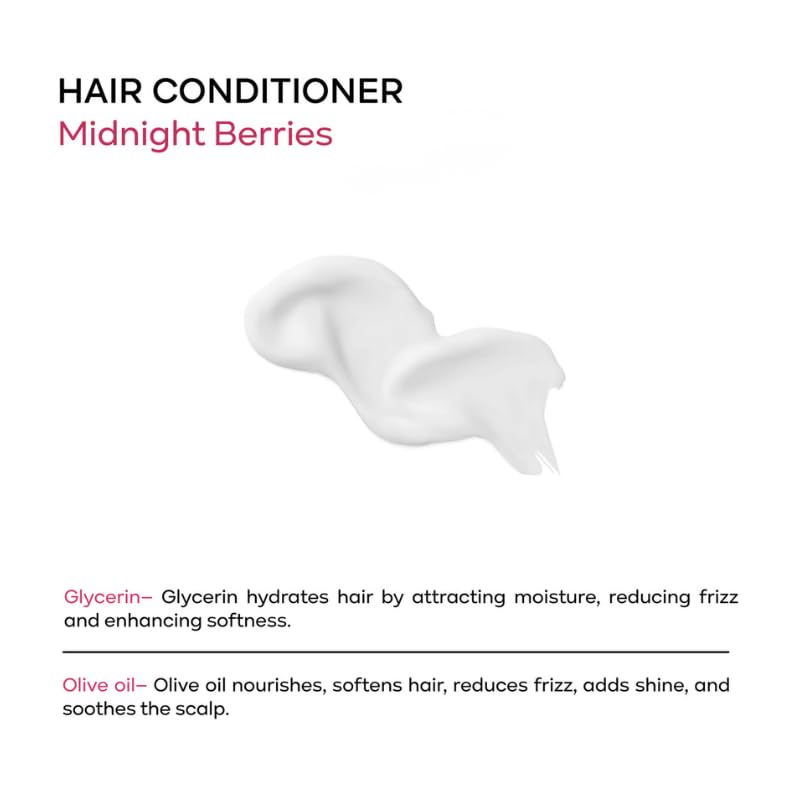 Image of Kronokare Midnight Berries Hair Conditioner 30 ml | Deep Conditioning, Moisturizing & Frizz Control for All Hair Types