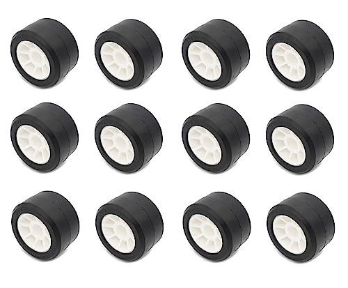 Rebadis Lot de Galets remorque Bateau diamètre 120mm, Rouleau bi-matière Ultra résistant (12)
