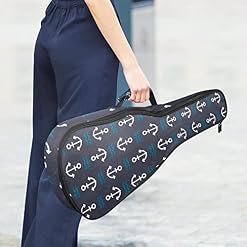 Housse pour ukulélé avec ancre sur fond bleu foncé – Rembourrage en éponge de 10 mm d’épaisseur – 53,3 cm – Avec sangles… - Les Beatles, Paul McCartney, John Lennon, RIngo Starr, George Harrison Housse pour ukulélé avec ancre sur fond bleu foncé - Rembourrage en éponge de 10 mm d'épaisseur - 53,3 cm - Avec sangles… – Image 6