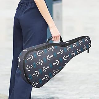 Housse pour ukulélé avec ancre sur fond bleu foncé – Rembourrage en éponge de 10 mm d’épaisseur – 53,3 cm – Avec sangles… - Les Beatles, Paul McCartney, John Lennon, RIngo Starr, George Harrison Housse pour ukulélé avec ancre sur fond bleu foncé - Rembourrage en éponge de 10 mm d'épaisseur - 53,3 cm - Avec sangles… – Image 6
