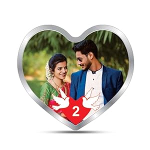 Precious Moments Personalised Heart Silver Coin 10Gram | 20Gram | 50Gram | Newly Married & Happy Anniversary, BIS Hallmarked 999 Pure by ACPL 18 41LFe7nuKtL. SL500 . SS300