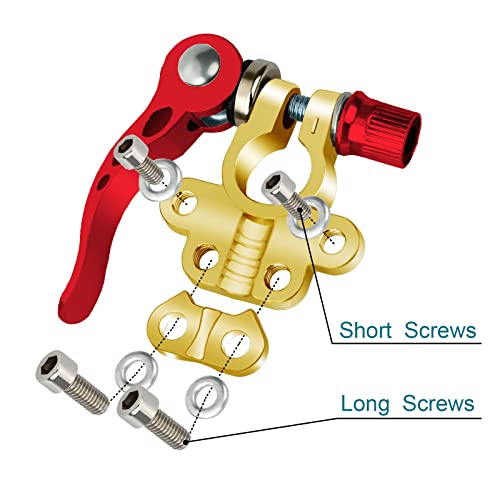 2Pcs Battery Terminal Connectors, 4 Way Quick Release Disconnect Battery Terminals, Positive Negative Battery Cable Ends For Sae/Jis Type A Posts By Zonbang (Copper) #TOP3