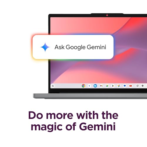 Image of Lenovo Chromebook i - Everyday Laptop - Google Gemini - Intel N150 CPU - 15.3 inch WUXGA IPS Display - 8GB RAM - 128GB Storage - Integrated Intel Graphics - Luna Grey