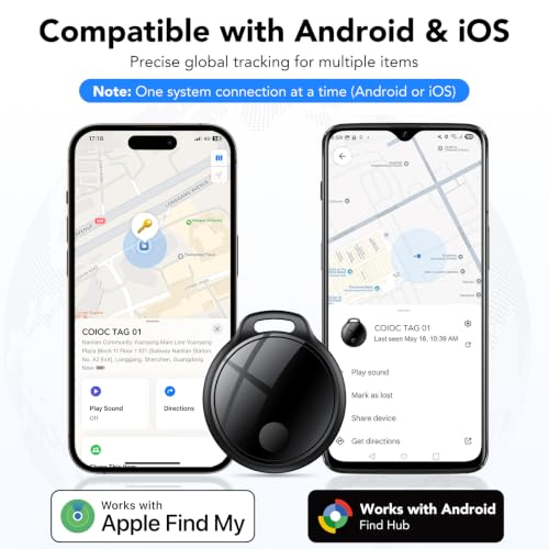 Miniatura 2 de Smart Tag 4 Unidades para Android e iOS, Bluetooth Tracker para Llaves, Maletas, Cartera, Mochila y Bolso, Tracker Tag 120 dB, Red de Búsqueda Global, Compartición Familiar, IP67, Sin Suscripción