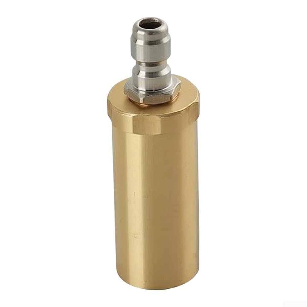Lrfvhyqnk One Color Pressure Washer Nozzles Quick Connect Spray Tips, 360 Degree Rotating High Pressure Nozzle 3600 Psi Copper Gold 1.2 And .0 Mm(2.0 Mm Aperture)
