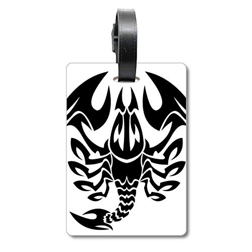 Étiquette de valise et sac voyage avec signe du zodiaque Scorpion