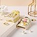 Furuida Cat Bed Shape Trinket Box Hand-Painted Small Jewelry Boxes Enamel Wedding Favor for Women