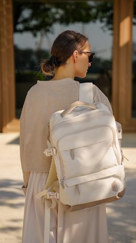 Image of BAGSMART 37L Compression Travel Backpack, Expandable arry On Backpack with Packing Cubes, Water Resistant Weekender Backpack