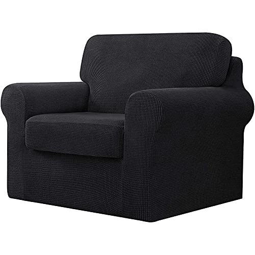 Housse de canapé avec dossiers séparés protection extensible 1 place