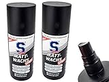  2 X S100 Matt-Wachs Spray Politur für Matte Lacke und Folie