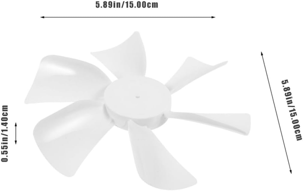 2pcs Rv Vent Fan Blades Replacement for 6-inch Rv Ceiling Fan, Plastic Material, Easy to Clean and Resistant to Deformation, for Outdoor Use in Camper Roof Vents