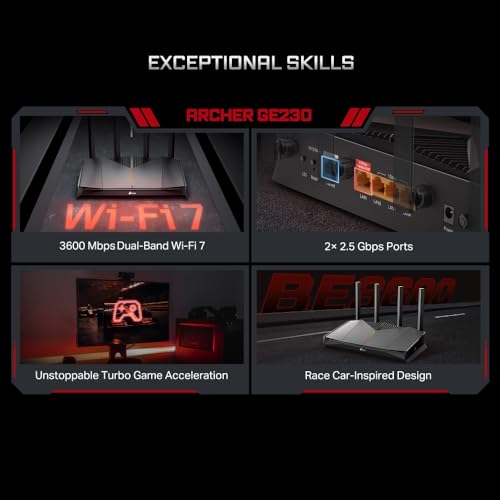 TP Link Archer GE230 routeur sans fil 2.5 Gigabit Ethernet Bi bande 2 4 GHz / 5 GHz Neuf - vue 10