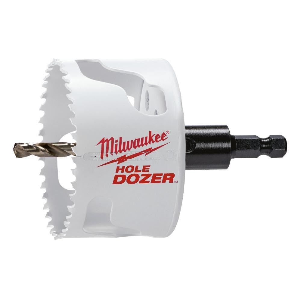 Milwaukee 3" Industrial Hole Saw, 0.25" Arbor, Metal, Compatible with Wood & Metal
