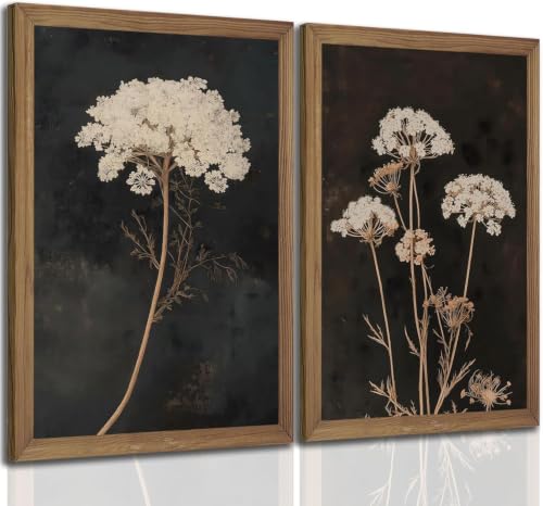 Affiche botanique de prestige lianyibo - Toile florale avec cadre interne