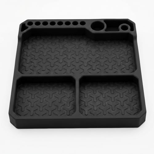 OGRC Silicone Tool Tray, Parts Organizer RC Screw Storage Plate Holder Mat