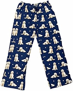 Goldendoodle Unisex Lightweight Cotton Blend Pajama Bottoms – Super Soft and Comfortable – Perfect for Goldendoodle Gifts (Medium)