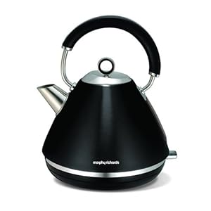 Morphy Richards Accents Pyramid Kettle, 1.5 L Black, 102002