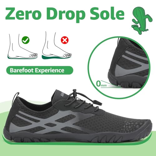 Image of SAGUARO Water Shoes for Women - Barefoot Quick-Dry Aqua Sock, Lightweight, Breathable for Swimming, Beach and Outdoor Activities Size 5.5-10.5