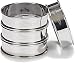 Patisse 02141 4-piece round double rolled tart rings set, 3.125", Metal