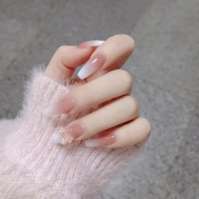 24PCS Everlasting French Nails Artificial Nails Art Set| Lightweight & Long Lasting| Easy To Use| Quick Fix For Festivals & Special Occasions (French)-picture-42