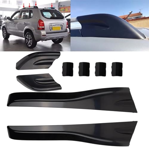 Protection d'extrémité de rail de toit Hyundai Tucson, cache noir résistant - 3