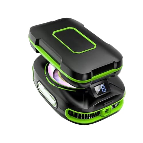 Cell Phone Cooler - ABS Material, 4.72 Inch Magnetic Low Noise Rechargeable Device, Smartphone Cooling Fan | Portable RGB Cooling Fan For Beach, Outdoor, Travel, Office, Handheld Console, Controller,