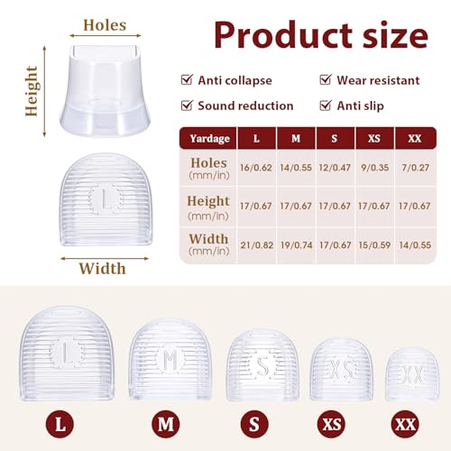 Image of 10 Pairs Heel Caps for High Heels, 5 Sizes Heel Covers for High Heel Shoes Black High Heel Protectors Non-Slip Heel Stoppers