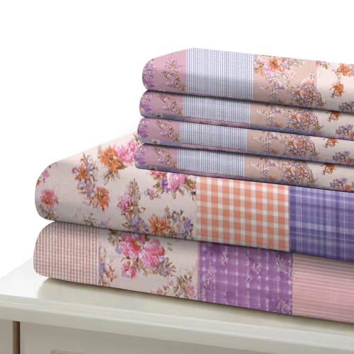 Housse de Couette Éclairs Violets 260x220 en Microfibre Premium - 7