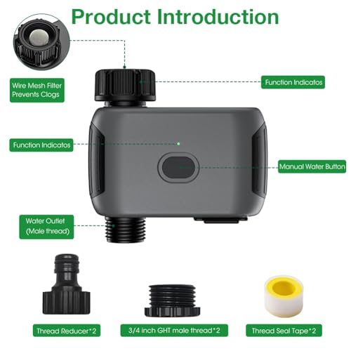 Système d'arrosage intelligent WiFi avec programmation par application mobile - 4