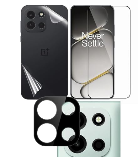 Image of FabeKee /Tempered Glass Screen Protector Compatible for OnePlus Nord 6 | Front And Back Screen Guard With camera lens protector