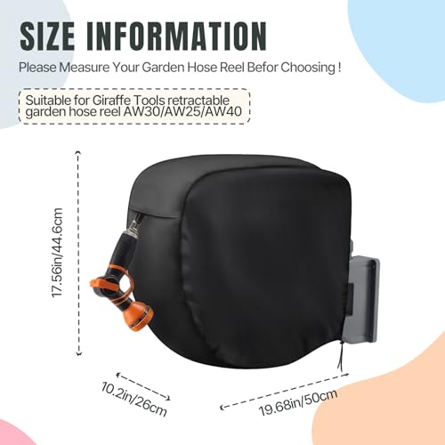 Fizentia Hose Reel Cover 600D Waterproof 20x10.2x18in Black by Fizentia - Used condition - Image 2