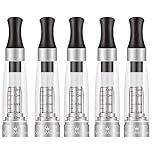 5X H2 Cartridges - New & Improved CE4 Clearomiser (Clearomizer), Fits eGo Threading Batteries, Spring Loaded Connector, Easy Top Fill, No Liquid, No Nicotine