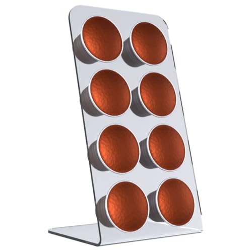 Suporte Porta Organizador De Mesa Compatível com Até 8 Cápsulas de Café Nespresso