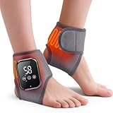 WoloyHeatie 2PCS Foot Massager for Neuropathy, 3-in-1 Cordless Foot and Ankle Massager for Heel, Arch & Ankle Relief, 2000mAh Rechargeable, Gray
