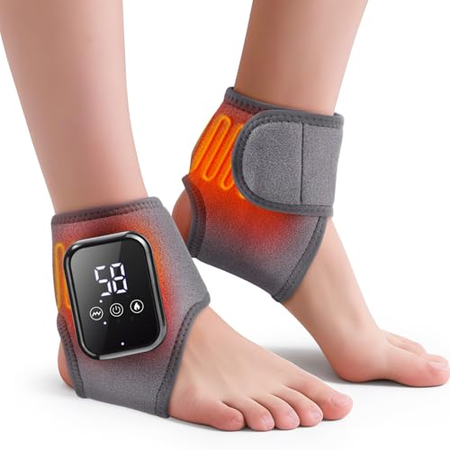 WoloyHeatie 2PCS Foot Massager for Neuropathy and Plantar Fasciitis Cordless Foot and Ankle Massager for Heel Arch & Ankle Relief Portable for Home Travel Use