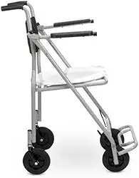 Cadeira De Rodas Para Banho Dobrável Compacta 85kg