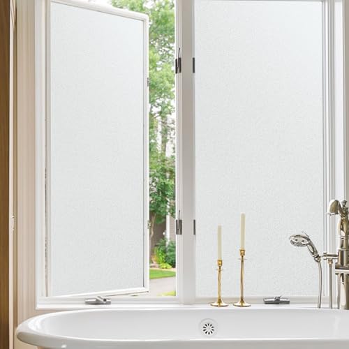 ADD.HERES Window Privacy Film, Frosted Glass Static Cling, 17.5" x 78.7"