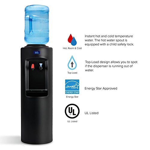 Brio Cl520 Commercial Grade Hot And Cold Top Load Water Dispenser Cooler - Essential Series #TOP1