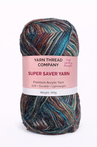 Image of 3 Ply Knitting Wool Yarn, Supersoft Hand Knitting Wool for Craft, Crochet, Amigurumi, Embroidery (Shade ad)
