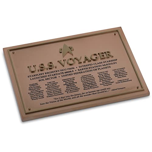 Preisvergleich Produktbild Star Trek - U.S.S. Voyager Dedication Plaque