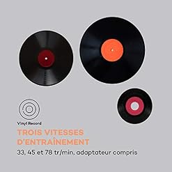 AUNA TT-Play SE – Platine, Haut-parleurs stéréo : 20 Wmax, Bluetooth, 33/45/78 TR/Min, entraînement par Courroie, Micro… - Les Beatles, Paul McCartney, John Lennon, RIngo Starr, George Harrison AUNA TT-Play SE - Platine, Haut-parleurs stéréo : 20 Wmax, Bluetooth, 33/45/78 TR/Min, entraînement par Courroie, Micro… – Image 7