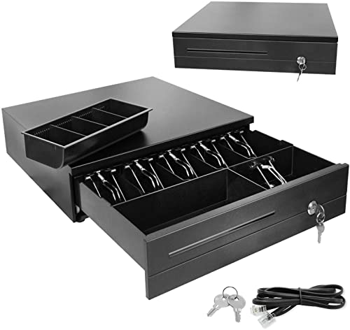 Image of Smart Cash Drawer Metal, for Point of Sale (POS) System, 5 Cash /8 Coin, Cash Drawer