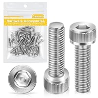 M4*20mm Zylinderschrauben mit Innensechskant 50 Stück,Caianwin DIN 912 Edelstahl(A2 V2A)Schrauben für Industriemaschinen,Kraftfahrzeuge,Bauwesen