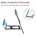 12'' 3D Curve Screen Magnifier for Cell Phone, HD Amplifier Projector Magnifing Screen Enlarger for Movies, Videos, and Gaming with Foldable Stand Compatible with All Smartphones (Black, 12 inch)